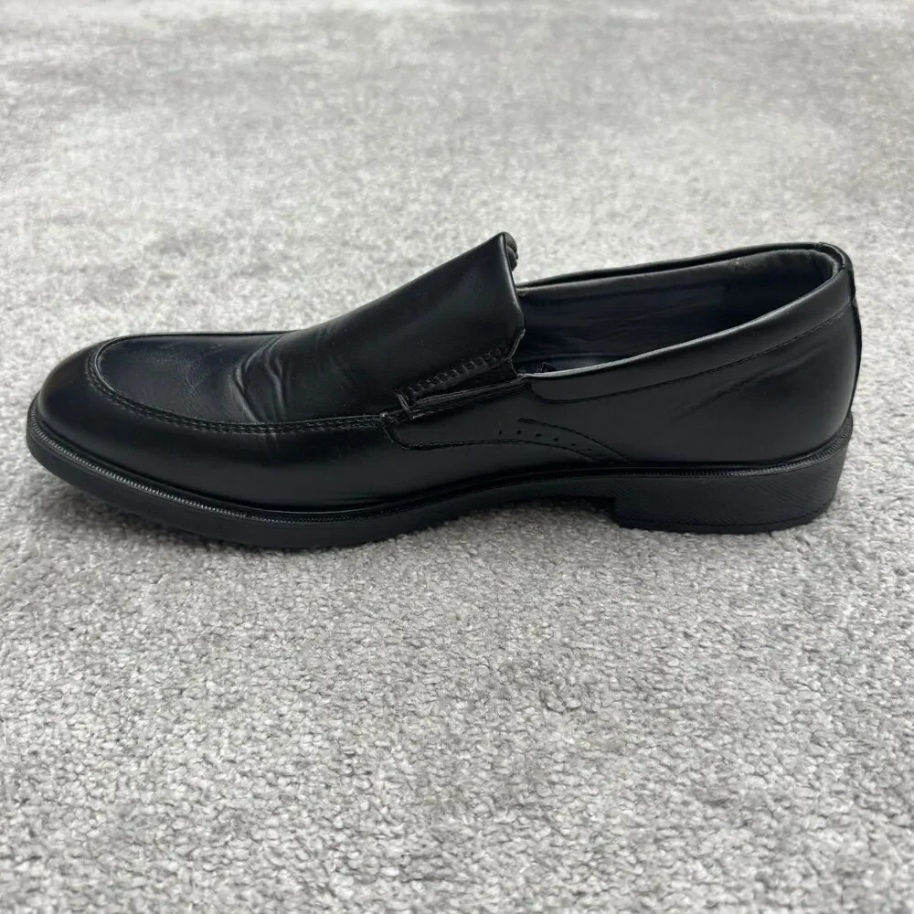 Deer Stags Refine Moc Toe Loafer Slip On Comfort Dress Shoes 10.5 Black Leather